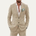 The Glenhaven Men’s Linen Suit Set