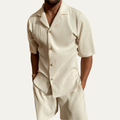 The Deerfield Men’s Corduroy Shirt & Shorts Set
