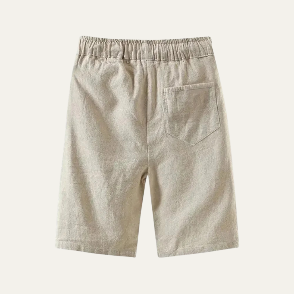 The Glenlake Men’s Lightweight Linen Beach Shorts