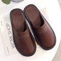 The Malvern Men's Leather House Shoes Slip On Clogs