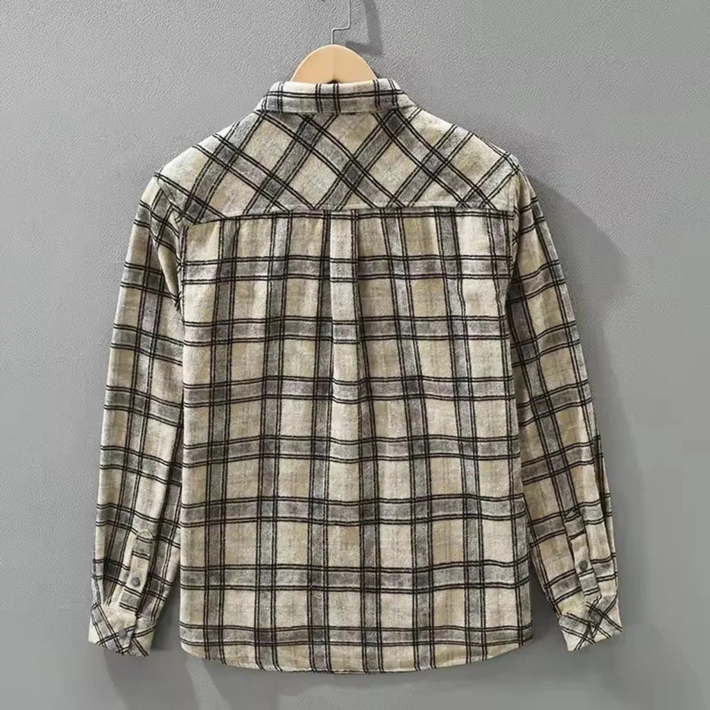 The Southgate Men’s Vintage Plaid Brushed Shirt