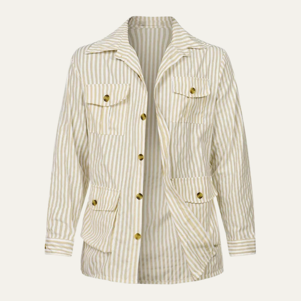 The Lewis Men’s Lightweight Striped Linen Shirt with Belt