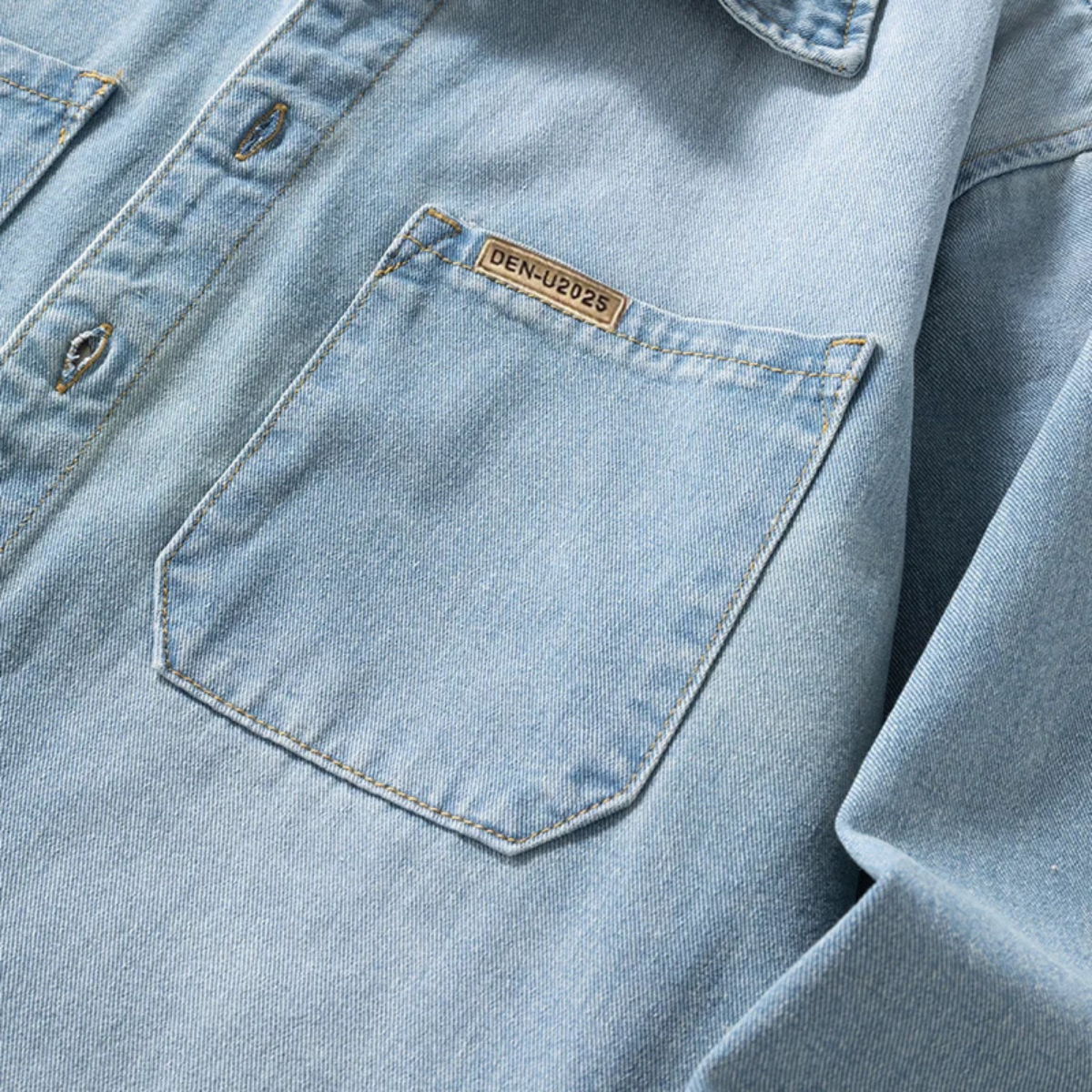 The Meadowlark Hill Men’s Vintage Denim Smart Shirt
