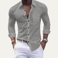 The Varenna Men’s Casual Button Down Checkered Dress Shirt