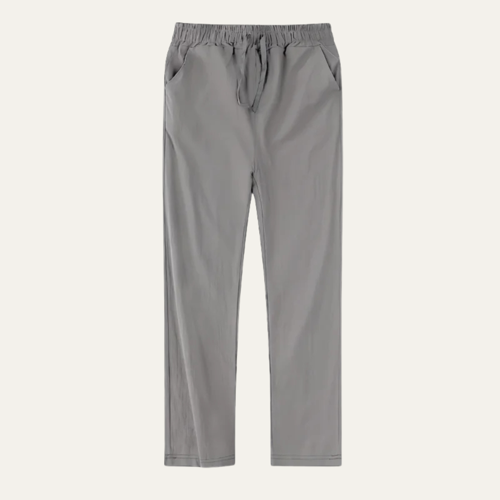 The McLean Men’s Casual Lightweight Linen Pants – Gray