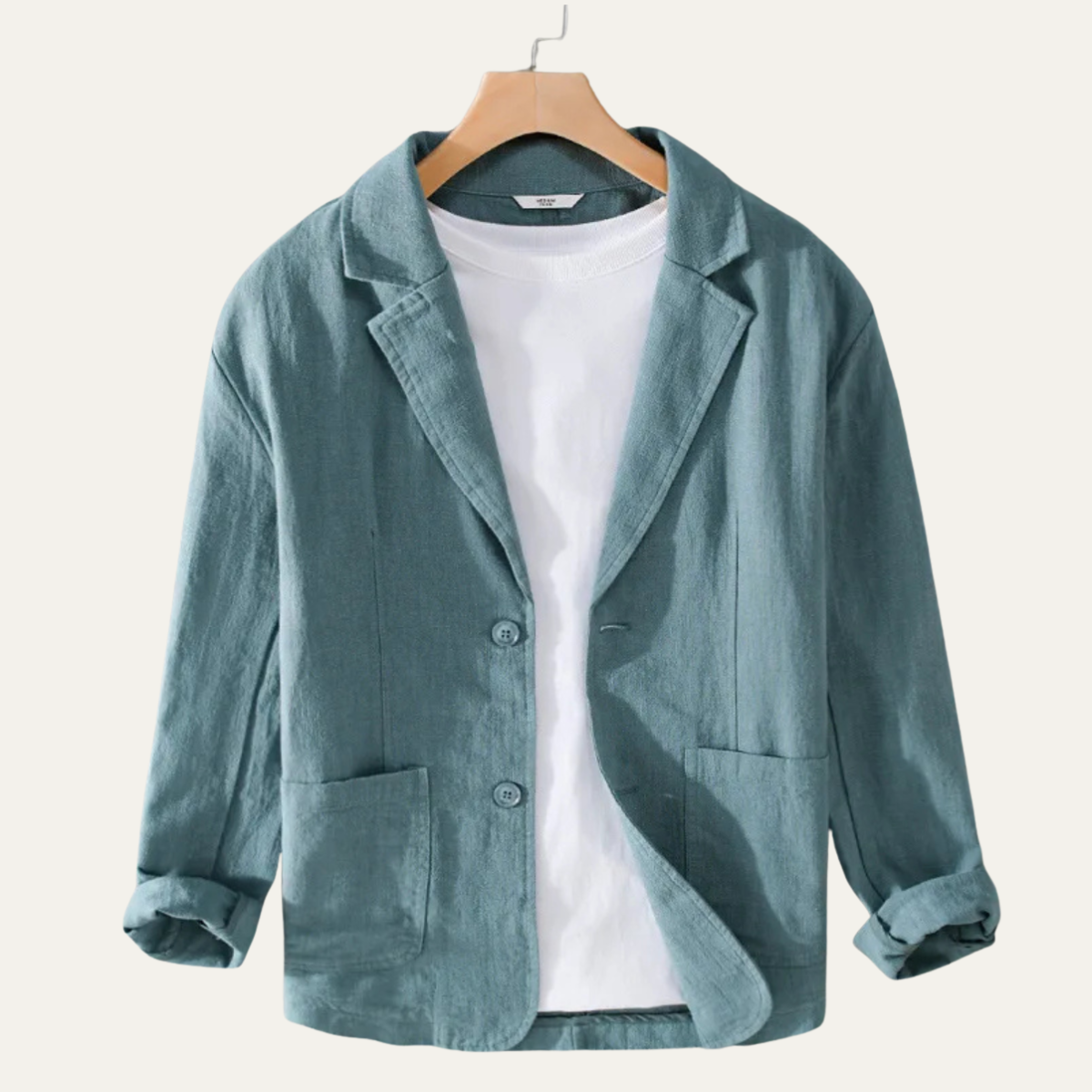 The Elmstead Men’s Men’s Solid Color Casual Linen Blazer