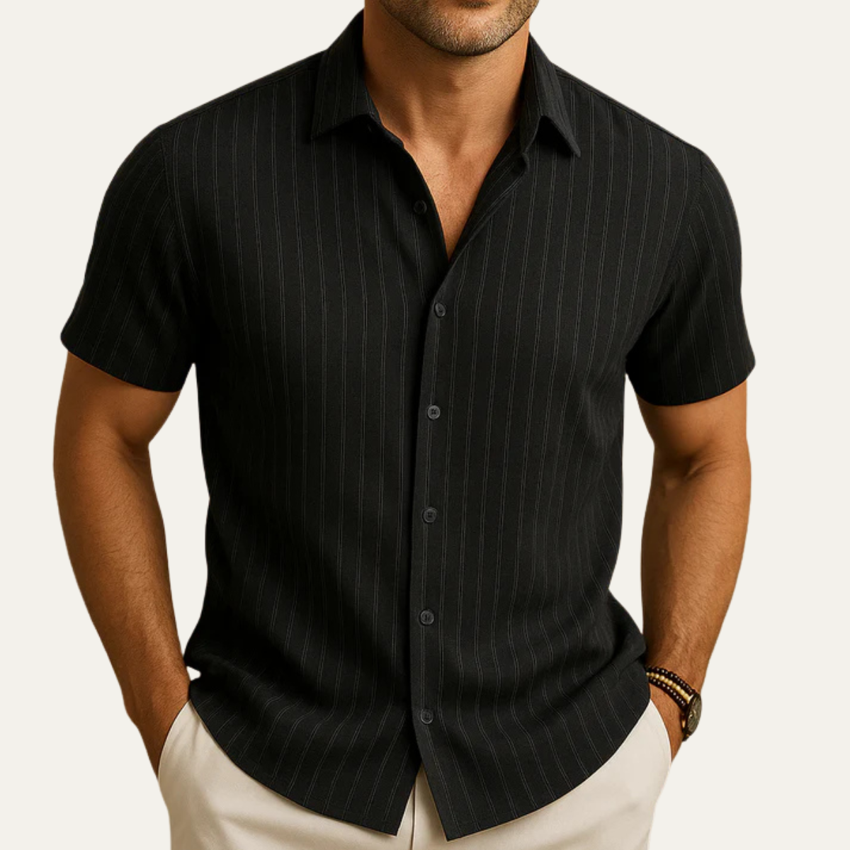 The Lazise Men's Short Sleeve Button Shirt