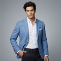 The Maddison Men’s Slim Fit Linen Blazer Jacket