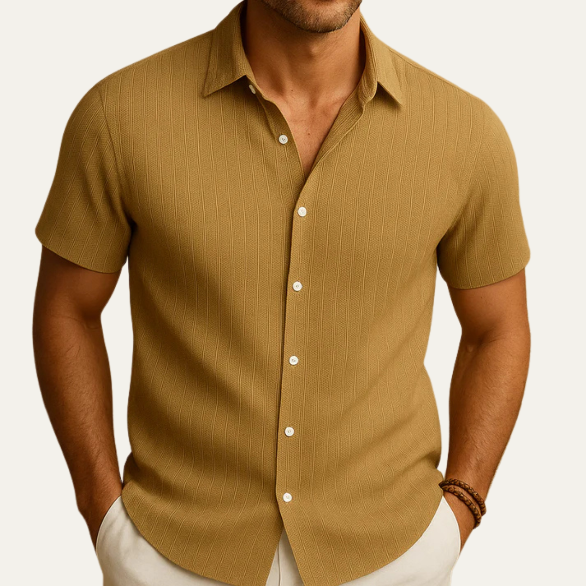 The Valpolicella Men's Short Sleeve Button Shirt