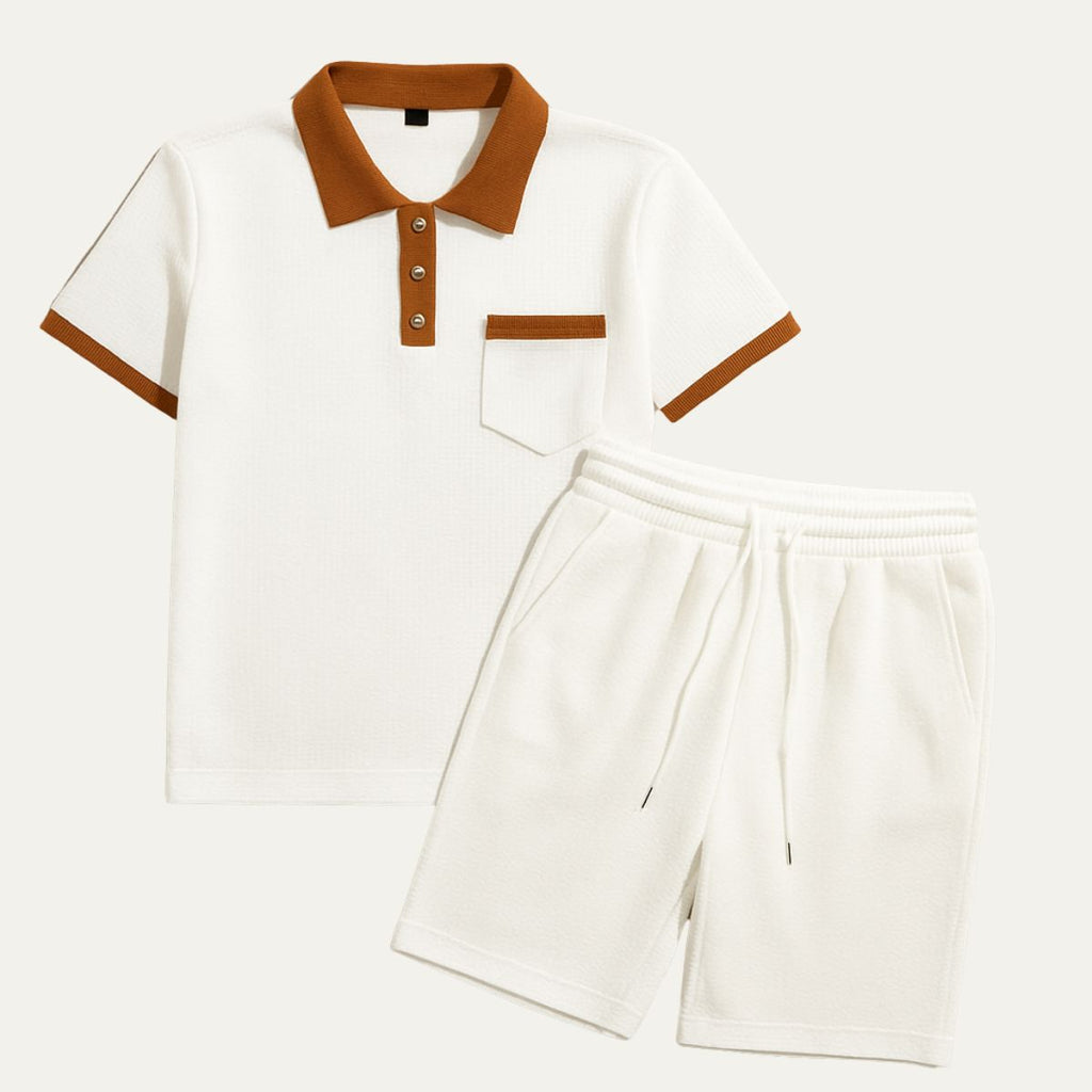 The Capri Set – Vintage Polo & Shorts Co ord for Men