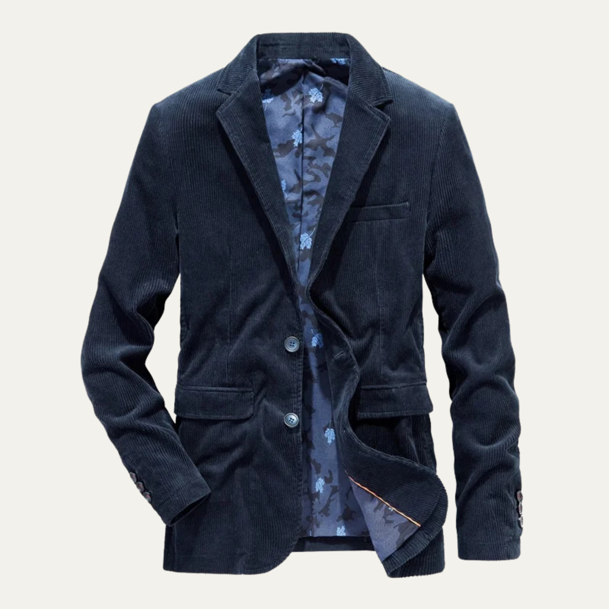 The Foxwell Men’s Vintage Business Corduroy Blazer - Wedding Blazer