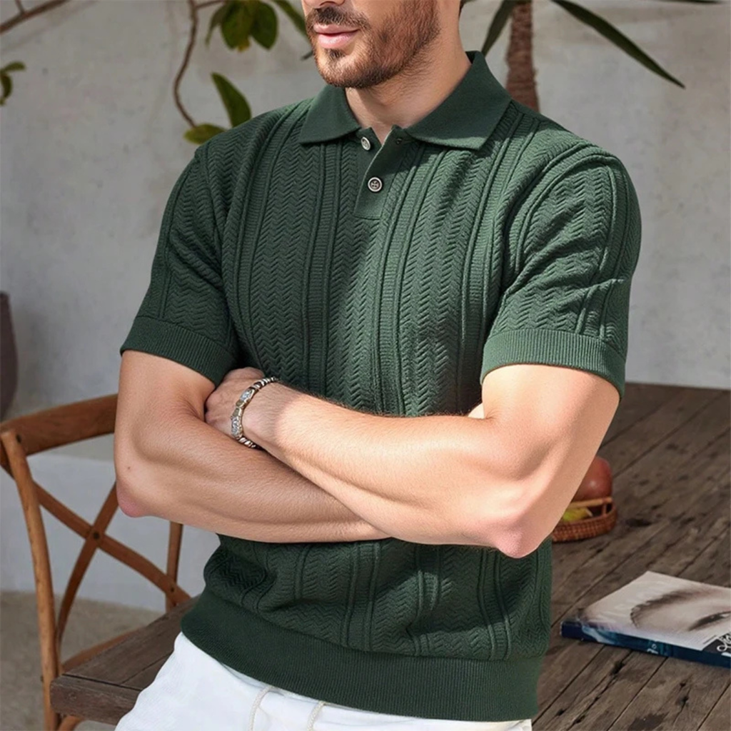 The Naples Men's Knit Polo Shirt