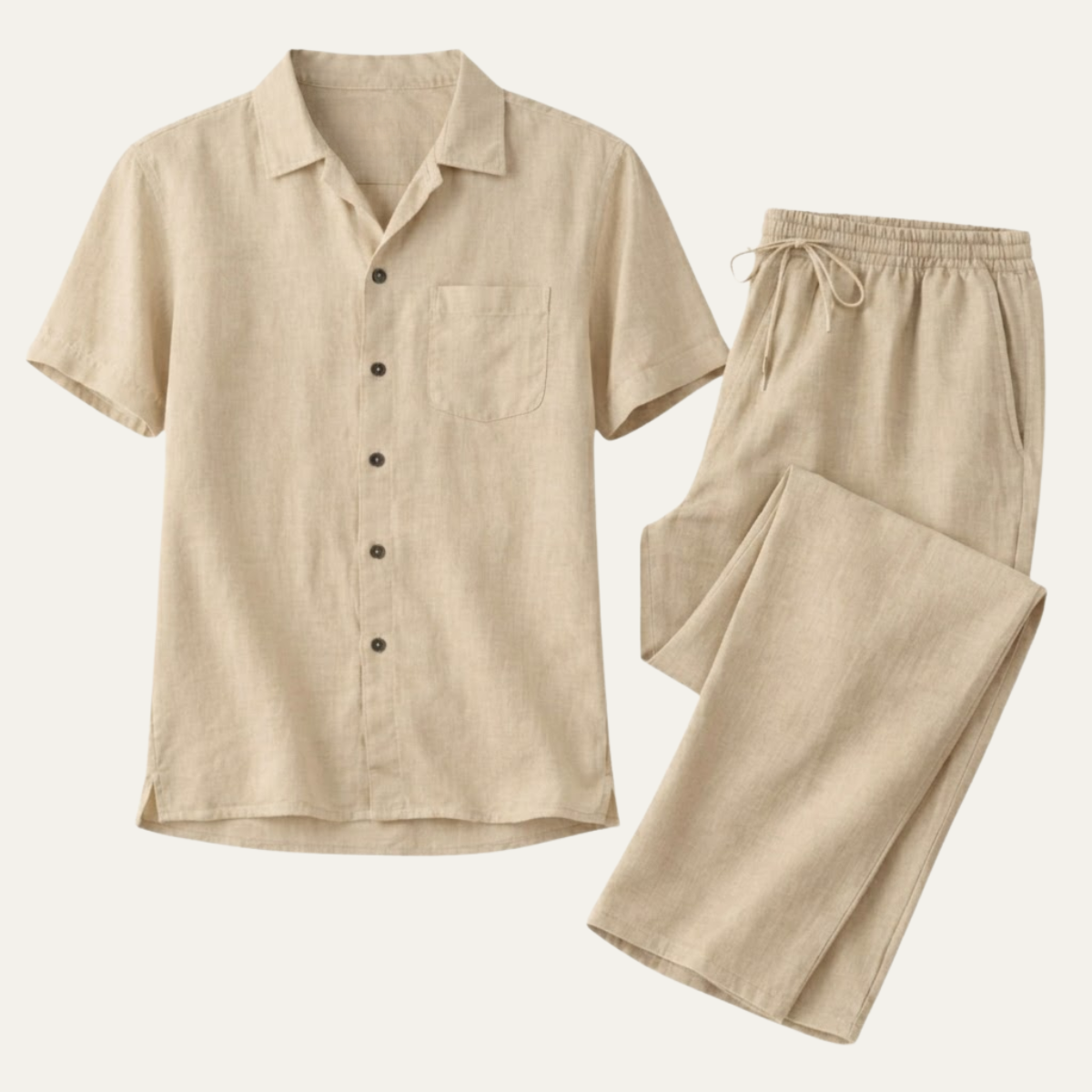 The Meadowfall Men’s Trendy Summer Set – Shirt & Pants