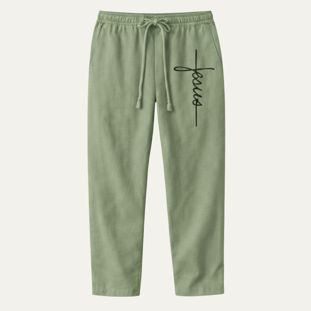 The Cedarbrook Men’s Breathable Relaxed Fit Linen Wide Leg Drawstring Pants