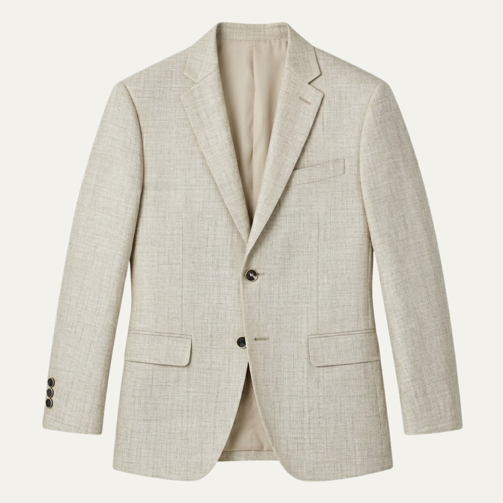 The Brenton Men's Smart Casual Slim Fit Linen Blazer - Wedding Guest