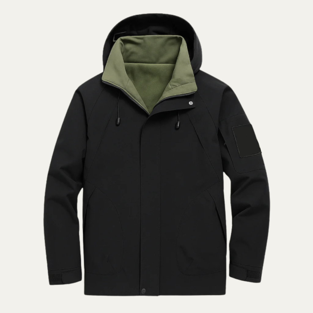 The Everfort Waterproof Rain Jacket – Windproof Hooded Outdoor Coat
