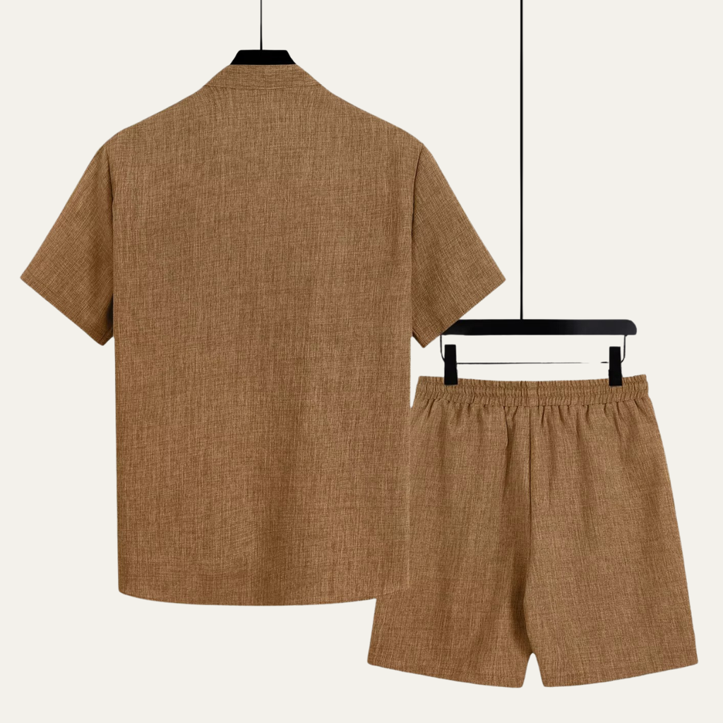 The Sedona Men’s Linen Lounge Matching Set