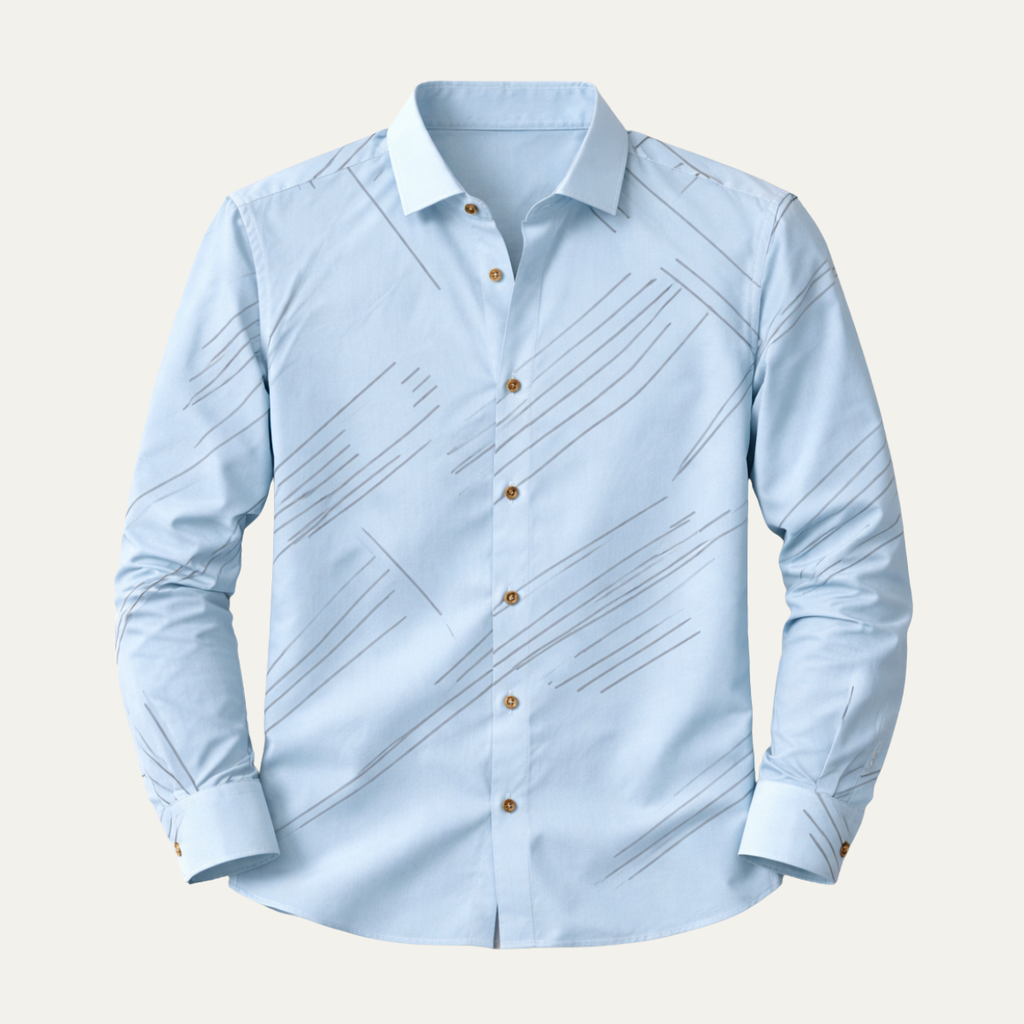 The Tropea Men’s Geometric Print Slim Fit Business Shirt