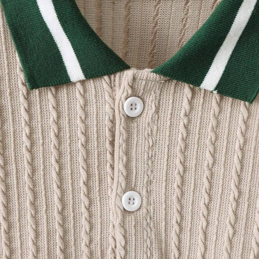 The Portwell Men's Knit Polo Matching Set