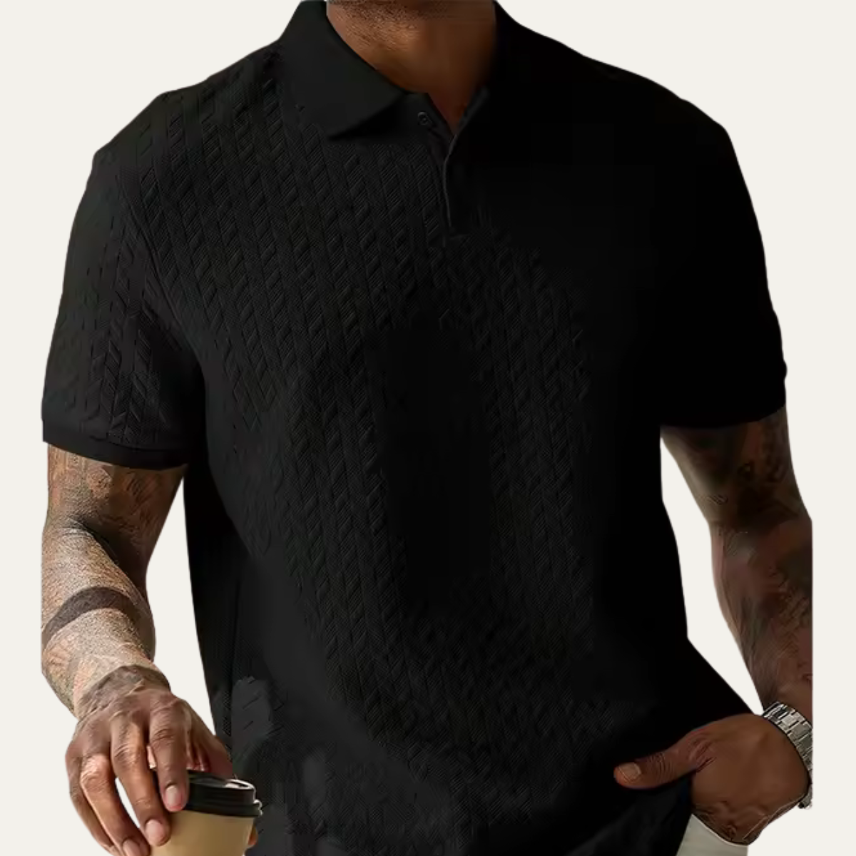 The Ridgeway Men’s Smart Knit Polo Shirt