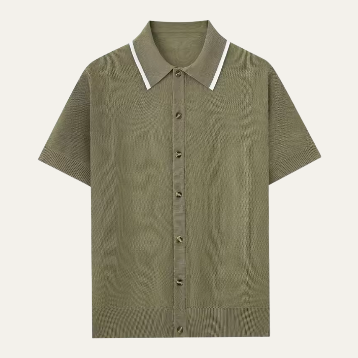 The Greenhaven Men’s Knit Button Up Polo Shirt