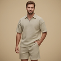 The Novara Men's Polo and Shorts Set