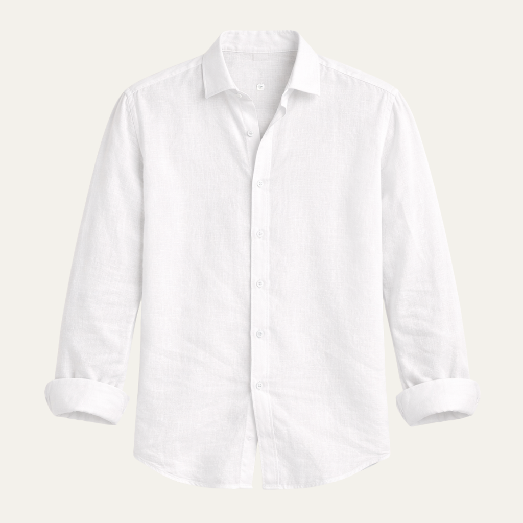 The Tuscania Men’s Casual Lightweight Button Up Linen Shirt