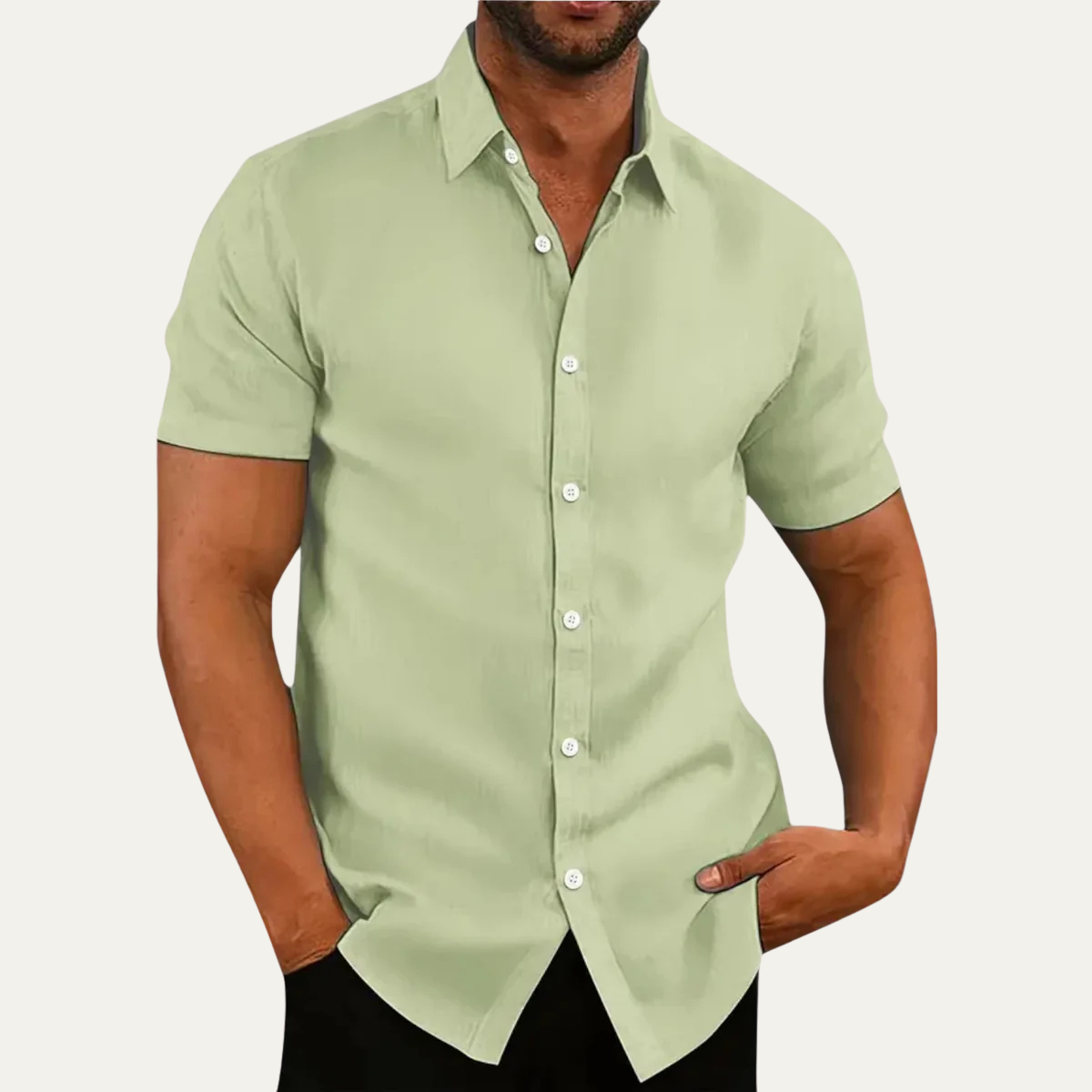 The Rockwell Men’s Slim Fit Summer Dress Shirt