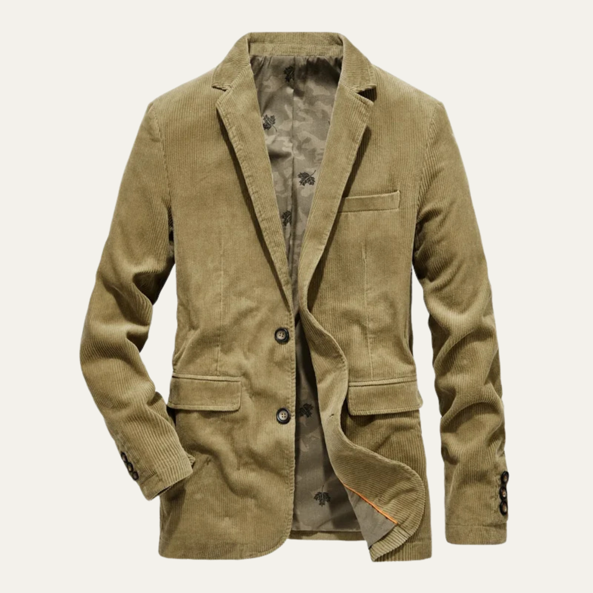 The Foxwell Men’s Vintage Business Corduroy Blazer - Wedding Blazer