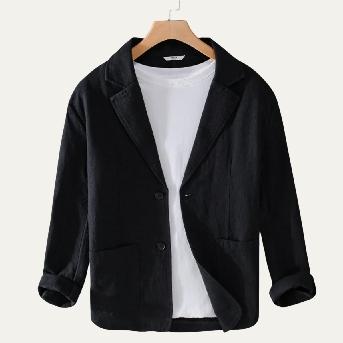 The Elmstead Men’s Men’s Solid Color Casual Linen Blazer
