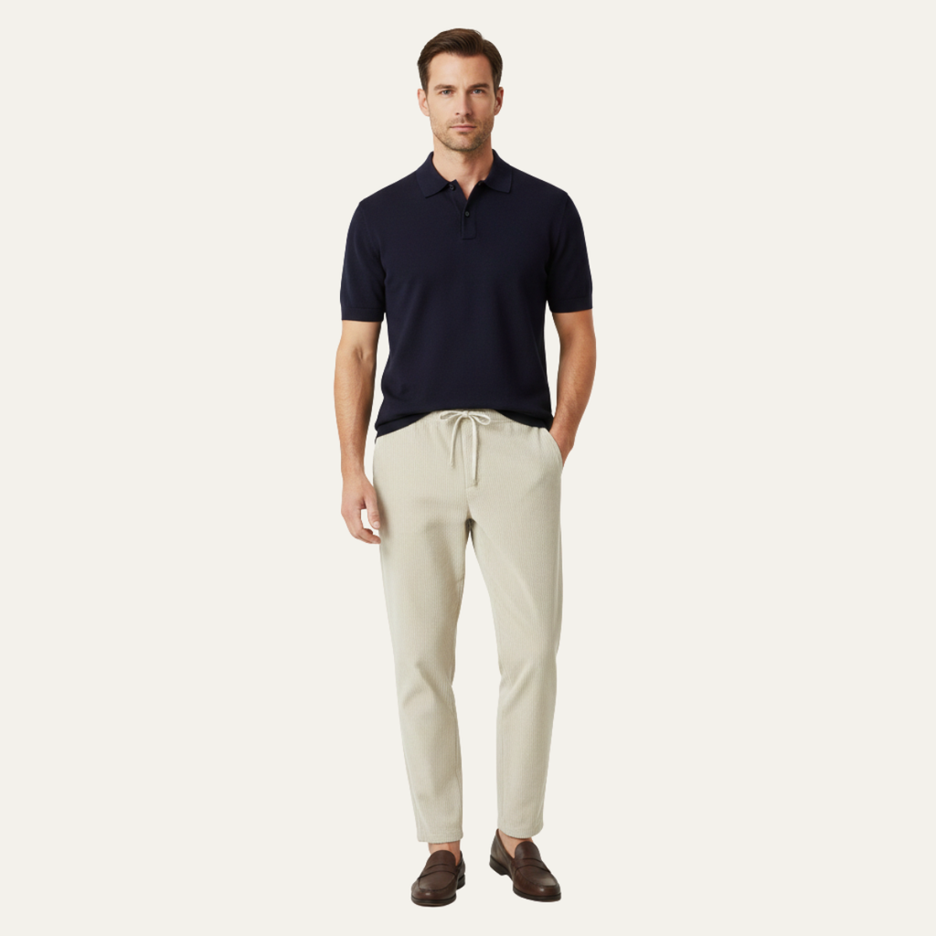 The Barrington Men’s Casual Ribbed Slim Fit Lightweight Pants