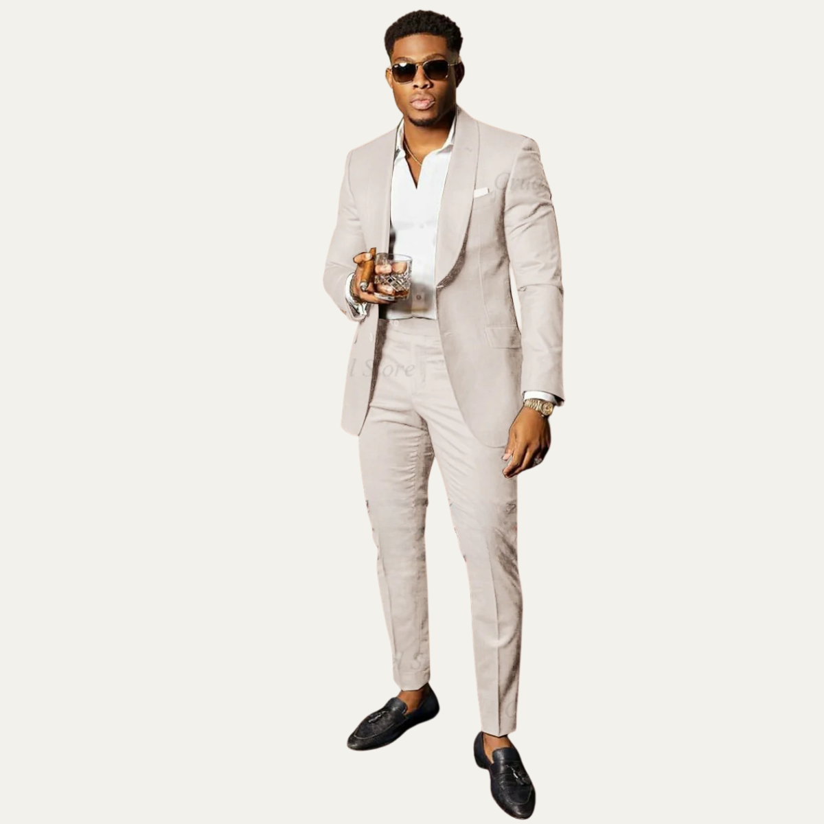 The Coronado Men’s Shawl Lapel Wedding Suit