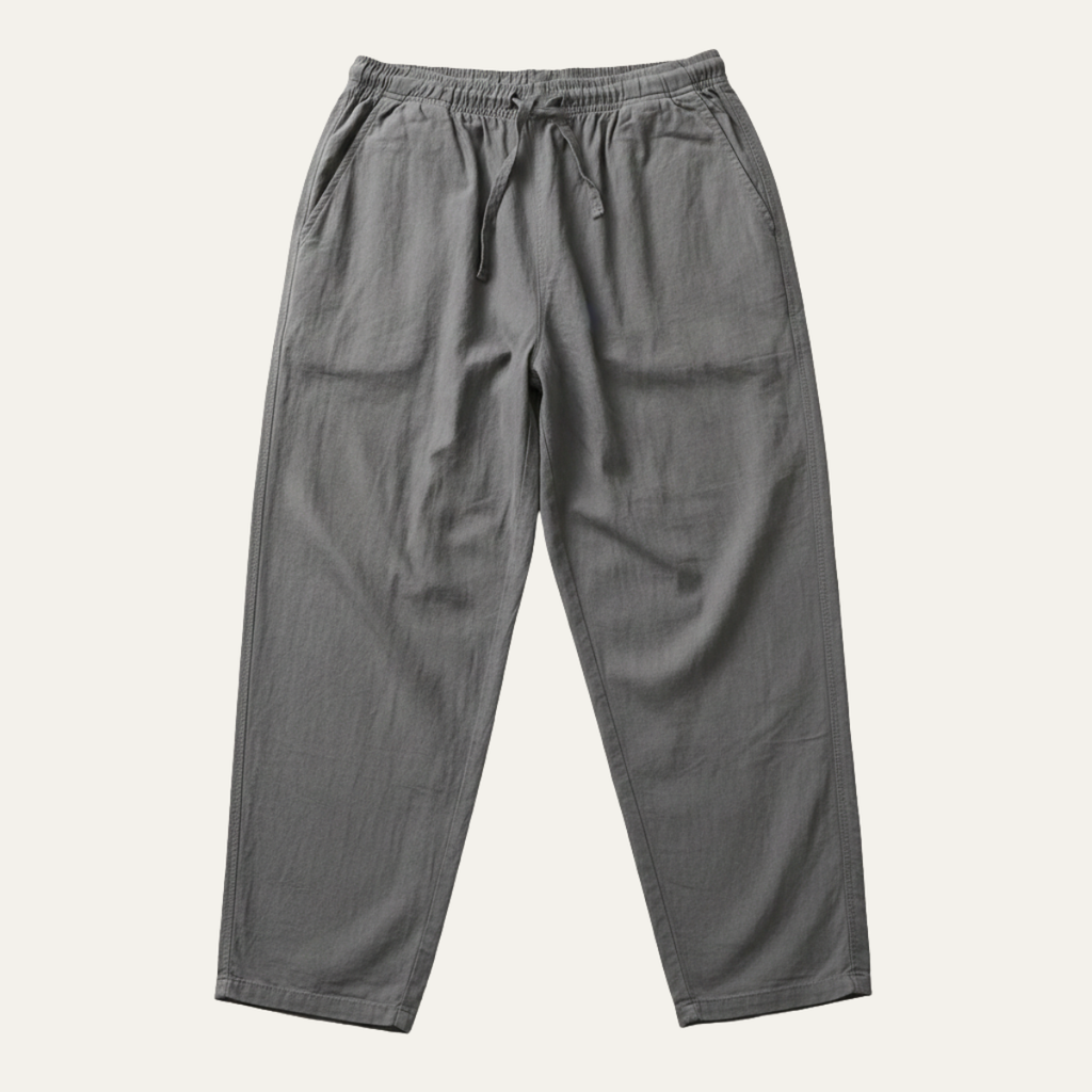 The Meadowwater Men’s Loose Fit Cotton Linen Drawstring Pants