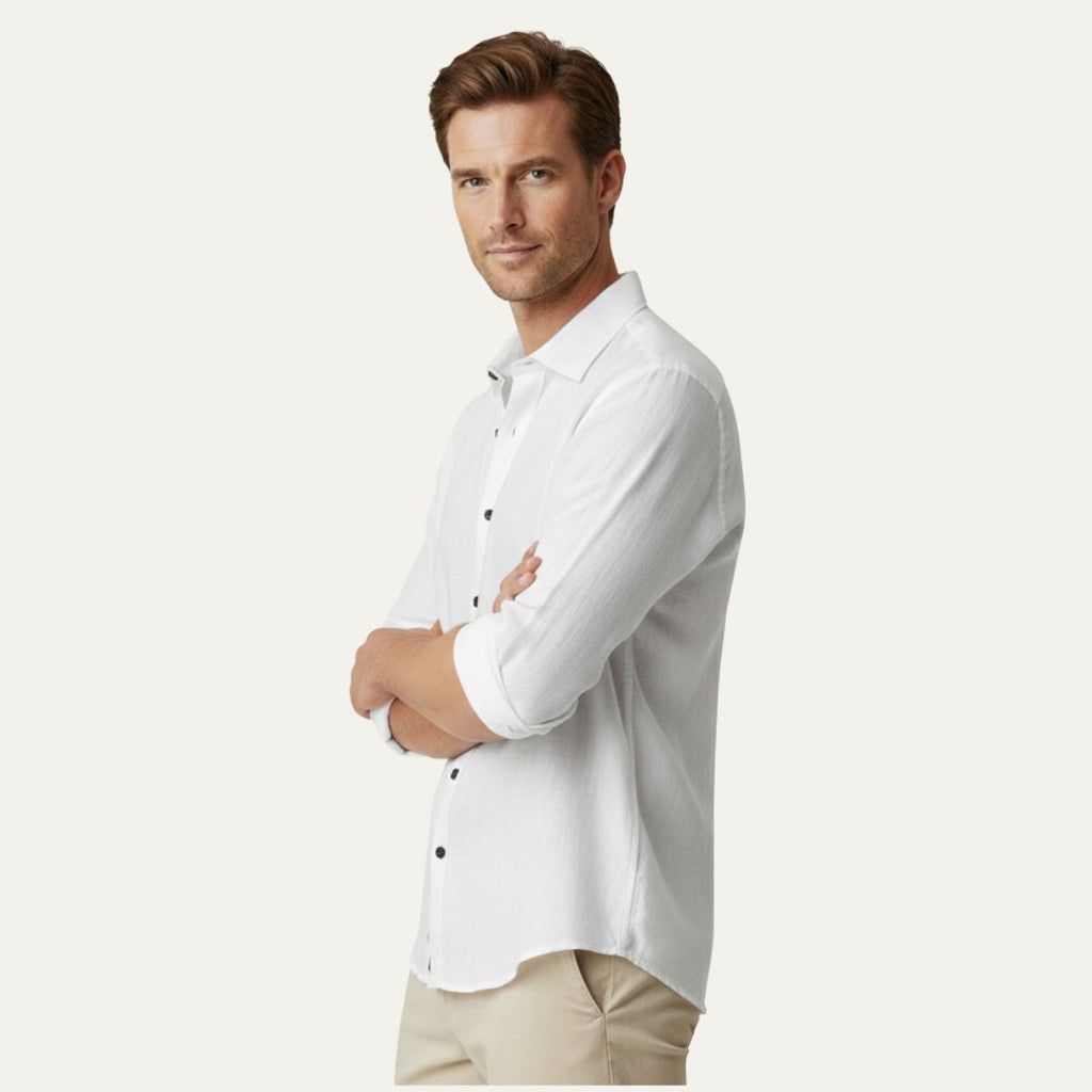 The Zurich Vintage Long Sleeve Cotton Shirt for Men