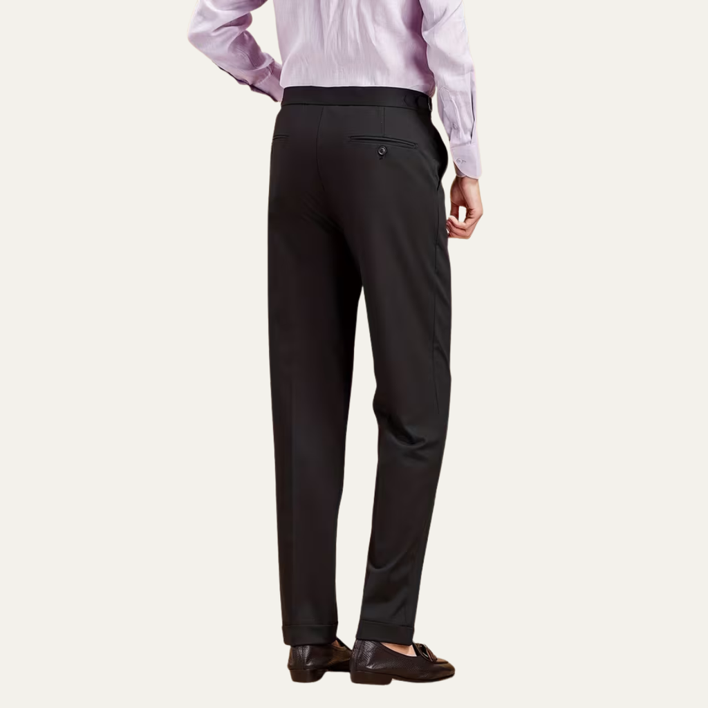 The Cottesloe Men’s Business Casual Dress Pants with Paris Side Buckle Waist