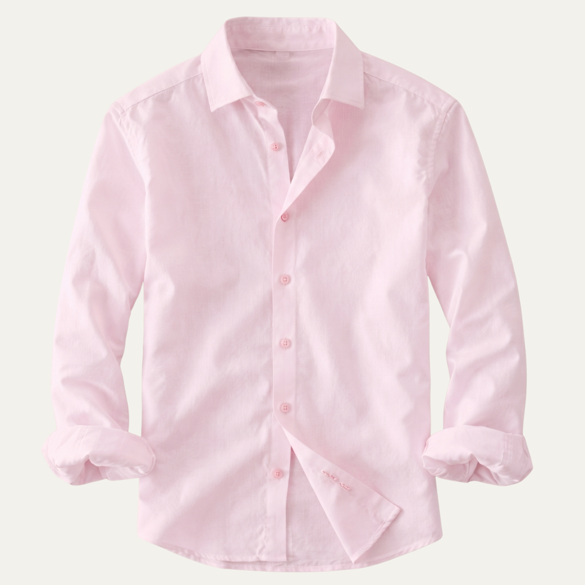 The Woodhall Men’s Linen Italian Style Casual Button Up Shirt
