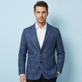 The Willoughby Men’s Classic Tailored Fit Suit Plaid Blazer