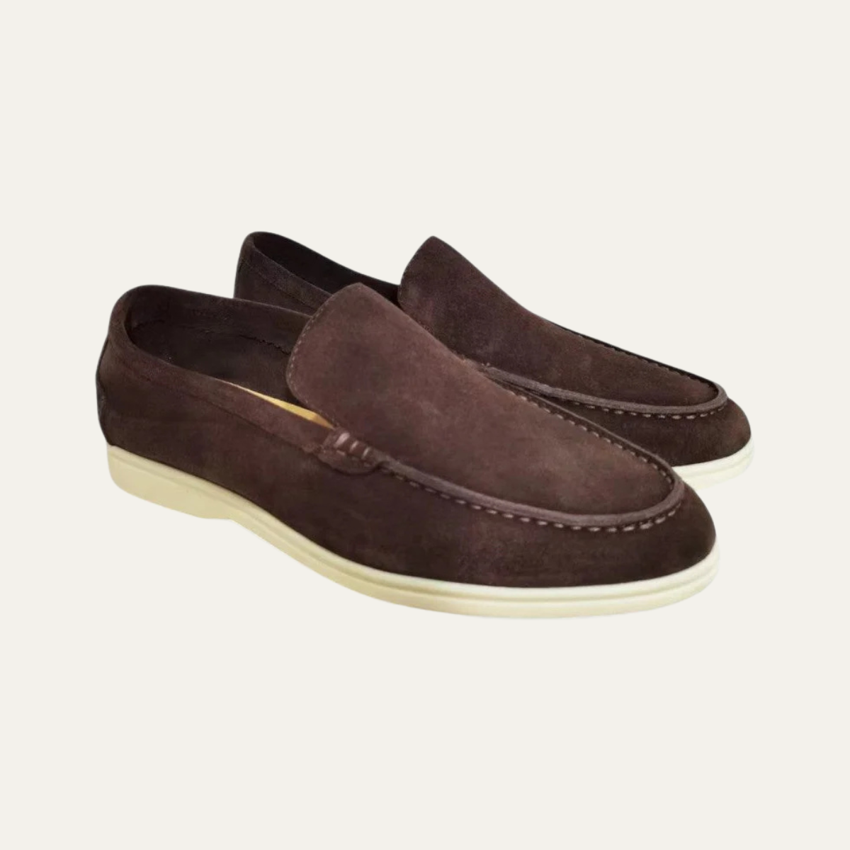 The Hepburn Men’s Casual Suede Loafers with Rubber Sole