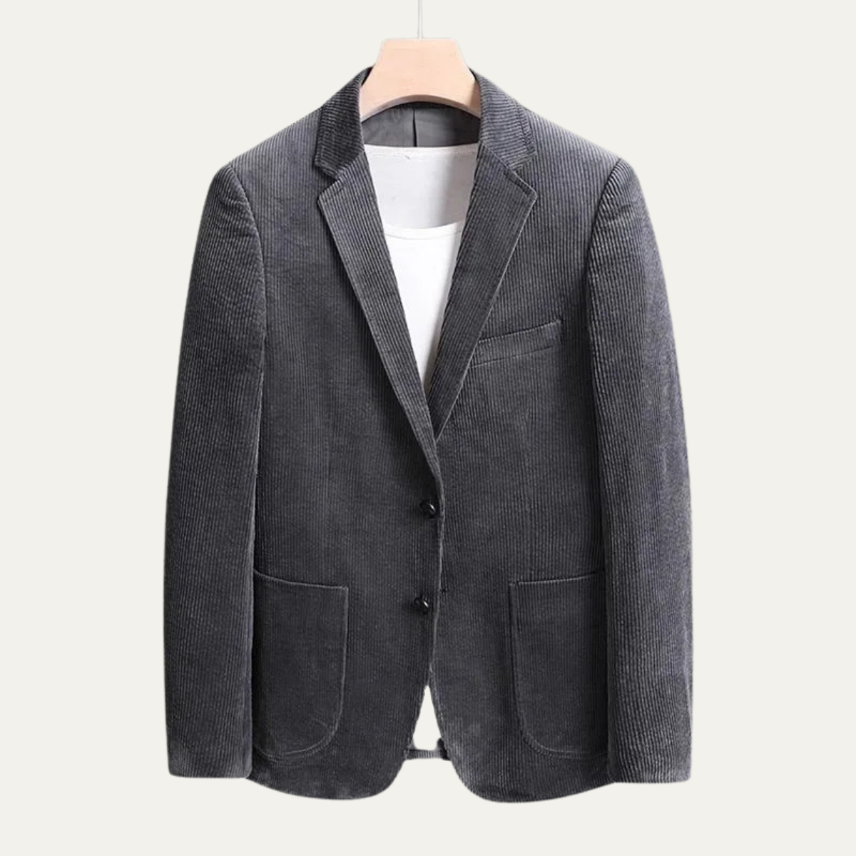 The Livorno Men’s Vintage Casual Slim Fit Corduroy Blazer Jacket - Wedding Guest