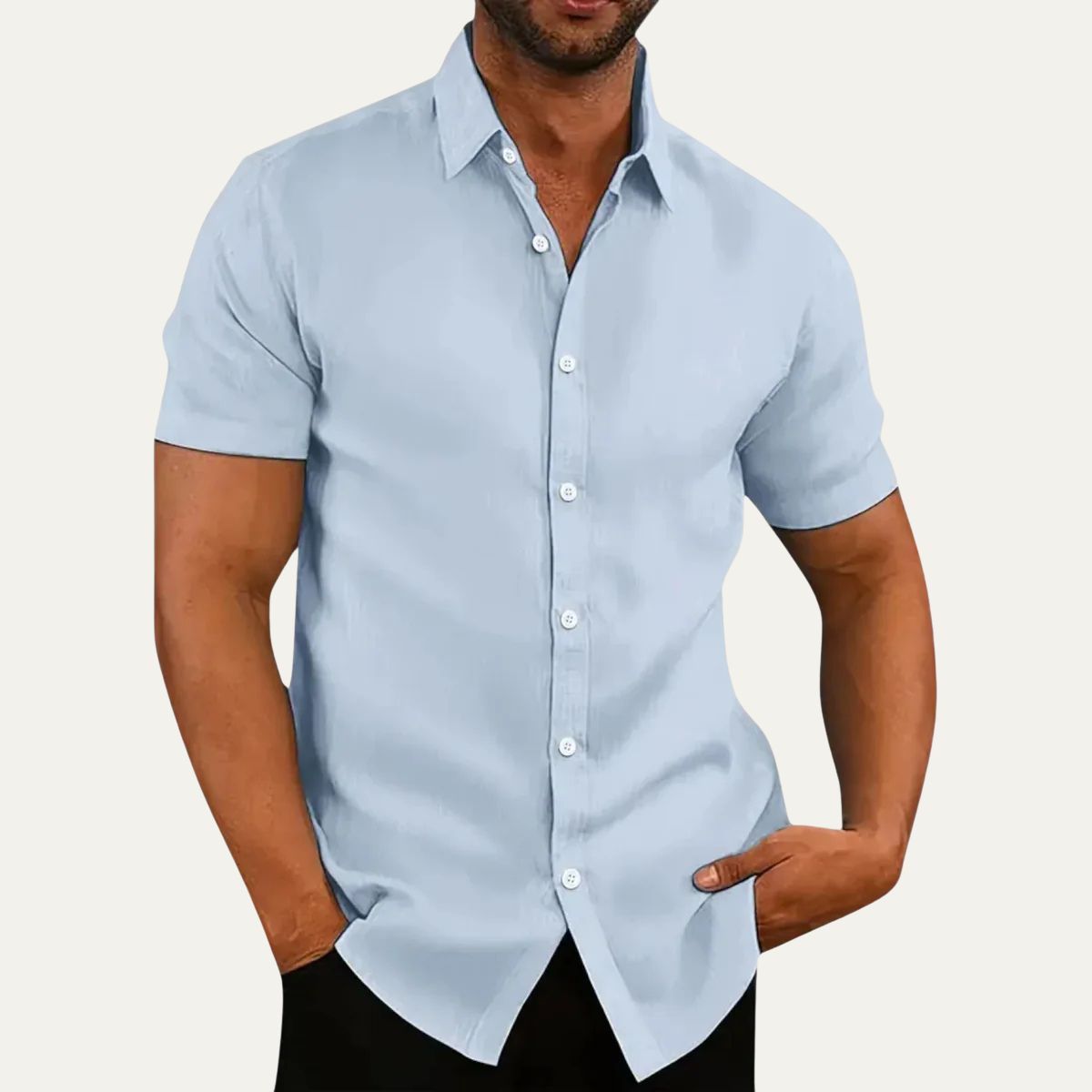 The Rockwell Men’s Slim Fit Summer Dress Shirt