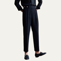 The Riccione Men’s Slim Fit  High Waist Pleated Dress Pants