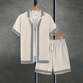 The Glenwood Ridge Men’s Casual Print Set – Shirt & Short