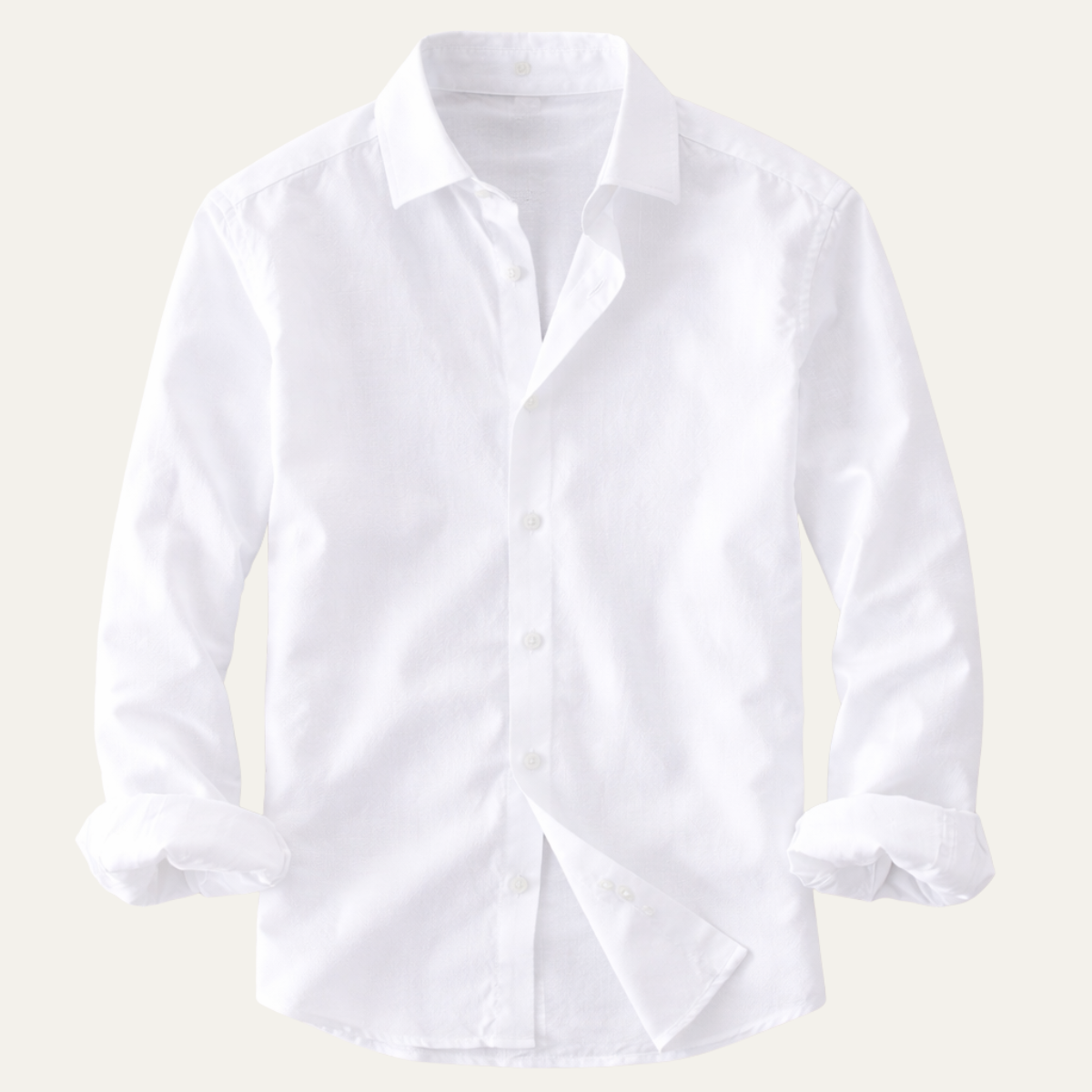 The Woodhall Men’s Linen Italian Style Casual Button Up Shirt