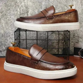 The Arezzo Men’s Leather Loafer Sneaker