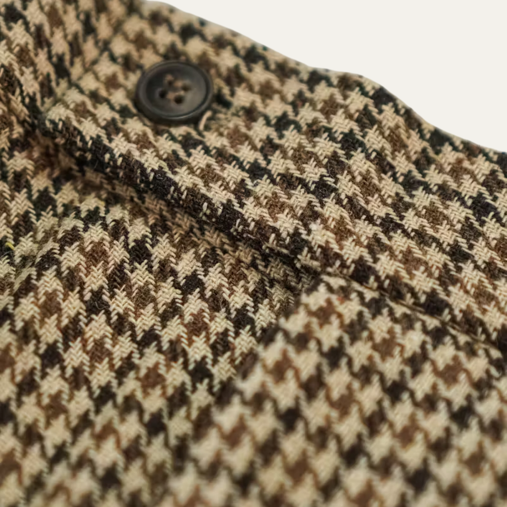 The Barossa Men’s High Waisted Houndstooth Vintage Dress Pants