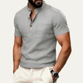 The Manhattan Men’s Waffle Henley Summer Shirt