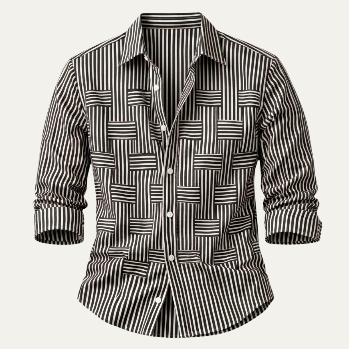 The Dunhill Men’s Lightweight Striped Wrinkle Resistant Shirt