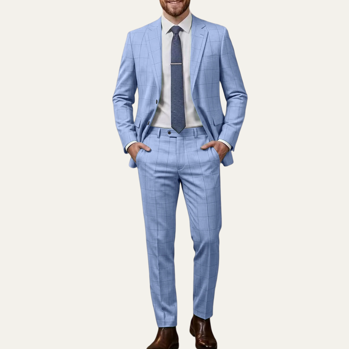 The Burbank Men’s Classic Pattern Suit