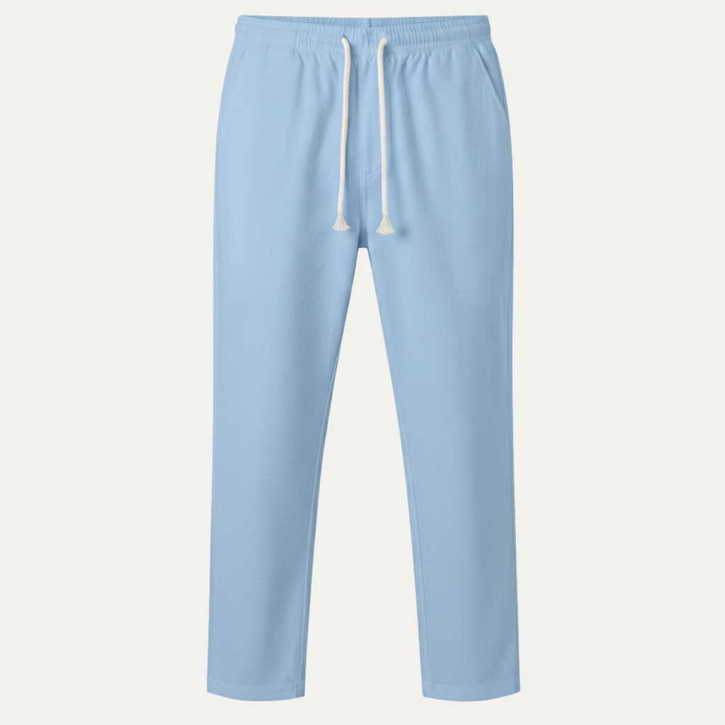 The Glenstone Men’s Lightweight Loose Fit Linen Blend Drawstring Pants