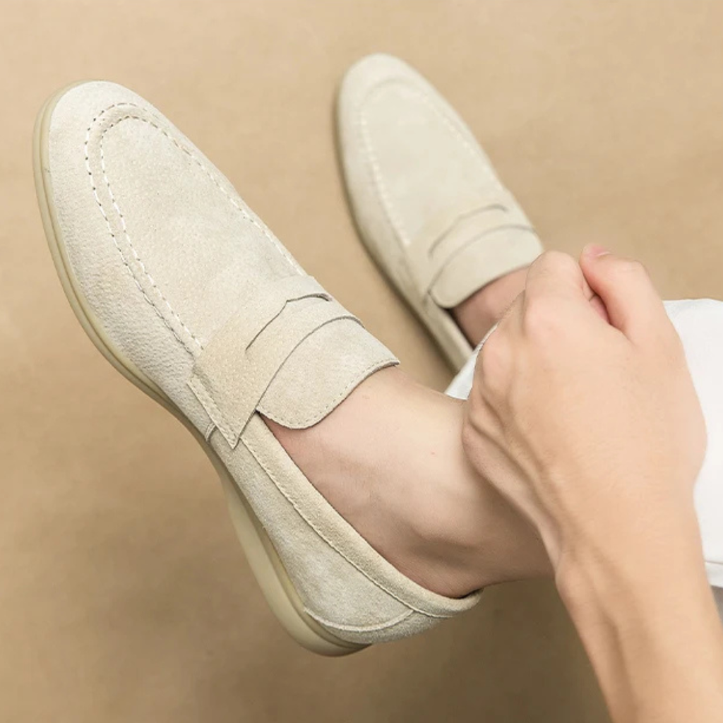 The Torquay Men’s Lightweight Casual Suede Slip On Loafers